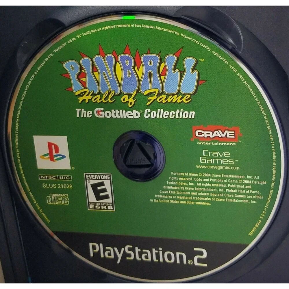 Pinball Hall of Fame The Gottlieb Collection PS2 Sony PlayStation 2 Complete